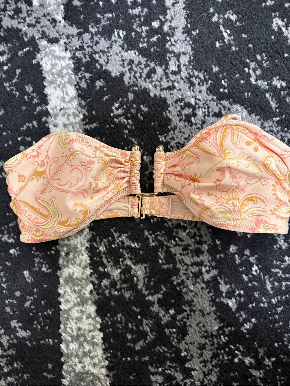 H&M Strapless Paisley Print Bandeau bikini bra